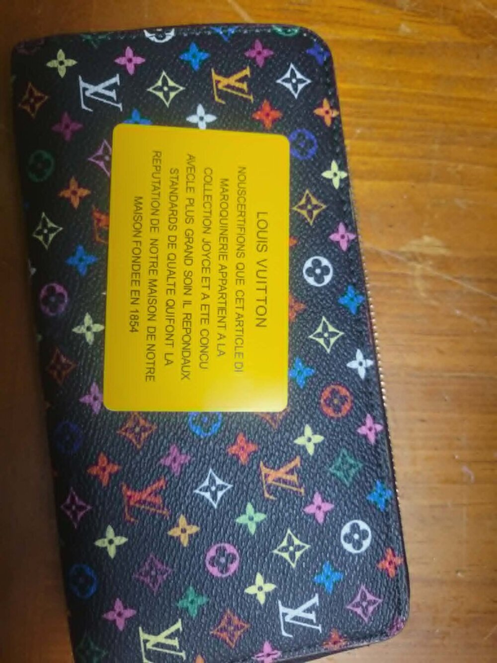 Louis Vuitton Black Murakami Zippy Wallet - Picture 6 of 11